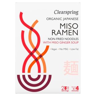 Clearspring Organic Japanese Miso Ramen with Miso Ginger Soup 170g