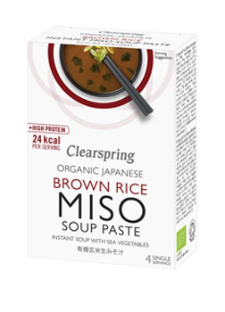 Clearspring Organic Miso Soup Paste + Sea Vegetables 4x15g