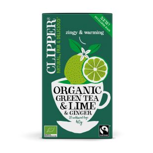 Clipper Organic Green Tea & Lime & Ginger 20 tea bags