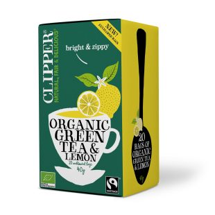 Clipper Organic Green Tea & Lemon 20 tea bags