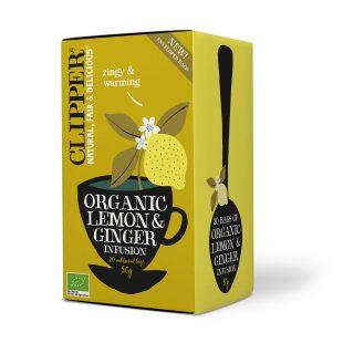 Clipper Organic Lemon & Ginger Infusion 20 tea bags
