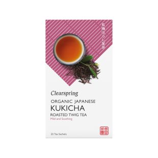 Clearspring Organic Kukicha Roasted Twig Tea 20 tea sachets
