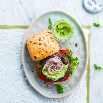 Veggie black bean burger