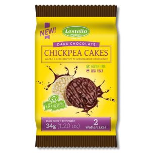 Lestello Dark Chocolate Chickpea Cakes 34g