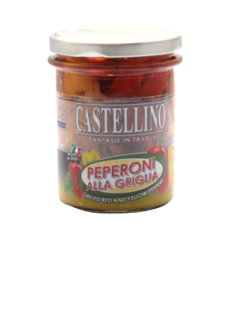 Castellino Grilled Red & Yellow Peppers 212ml