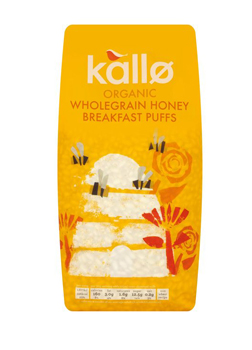 Kallo Cereal Organic Wholegrain Honey Breakfast Puffs 275g
