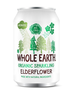 Whole Earth Organic Sparkling Elderflower Drink 330ml