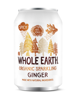 Whole Earth Organic Sparkling Ginger Drink 330ml